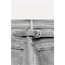 TRF HIGH-WAIST WIDE-LEG JEANS WITH BELT LOOP