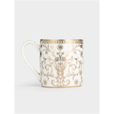 Пара кофейная, 2 перс, 4 пр, фарфор N, белая, с золотистым орнаментом, Golden