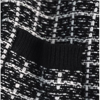 Черно-белый клетчатый костюм-двойка CHANE*L