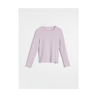 Bluse mit Volantärmeln