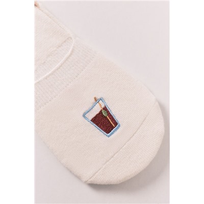 Calcetines invisibles bordado vermut