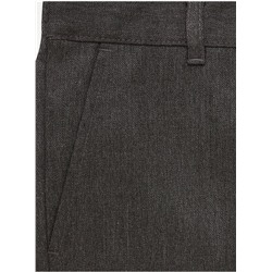 Boys Grey Regular Leg School Trousers 5 Pack