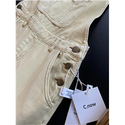 Короткий сарафан из мягкого денимаи с регулируемыми лямками