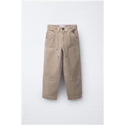 WIDE-LEG CARPENTER TROUSERS WITH POCKETS