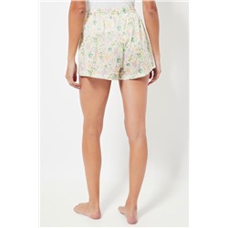 Short de pijama cintura alta - Blanco
