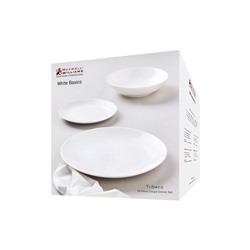 Сервиз обеденный, 6 перс, 18 пр, фарфор P, белый, White Basics, 63222