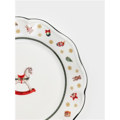 Тарелка закусочная, 19 см, фарфор N, белая, Лошадка, Miracle