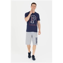 Erkek Lacivert Bisiklet Yaka Tişört