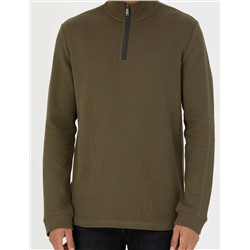 Haki Regular Fit Sweatshirt