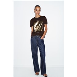 CAMISETA ESTAMPACIÓN METALIZADA