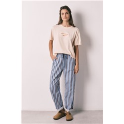 Camiseta manga corta 100% algodón naranja