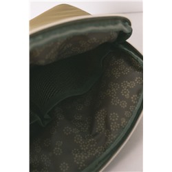 Neceser mediano verde vivo flores