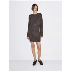 Женский вязаный костюм пуловер и юбка МАССИМО Д