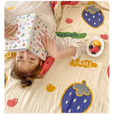 Нежное дышащее хлопково - марлевое одеяло