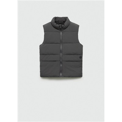 Chaleco acolchado bolsillos