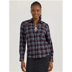 Women's Western Plaid Snap Shirt