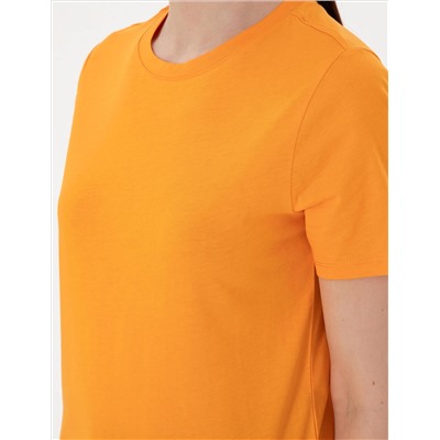 Turuncu Regular Fit Basic Tişört