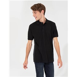 Siyah Regular Fit Polo Yaka Tişört