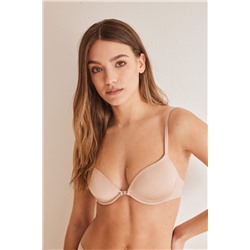 CLEVER Sujetador cierre delantero beige