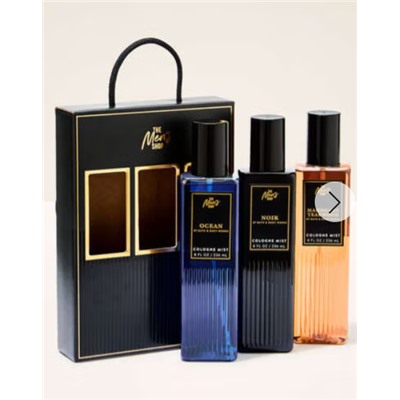 Men's  Cologne Mist Trio Gift Set
