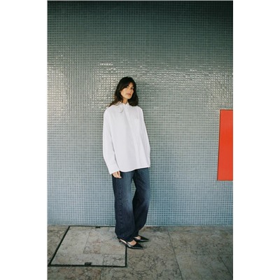 POPLIN SHIRT WITH POCKET