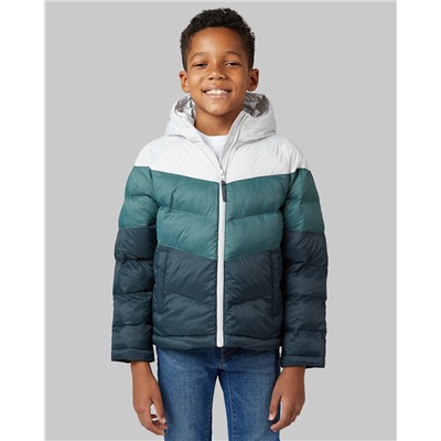 KIDS' HOODED PUFFER JACKET