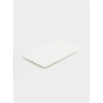 Блюдо, 27.5x16 см, прямоугольное, пепел, Икра