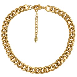 Колье (звено 13мм; покрытие золото) 41-48см, Есть комплект
