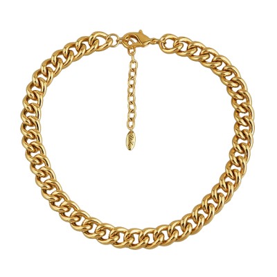 Колье (звено 13мм; покрытие золото) 41-48см, Есть комплект