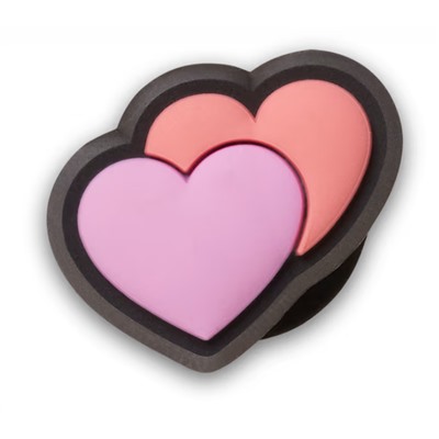 Tiny Double Heart Jibbitz™ Charms