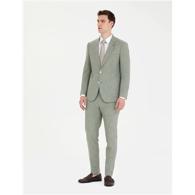 Açık Yeşil Ekstra Slim Fit Takım Elbise
