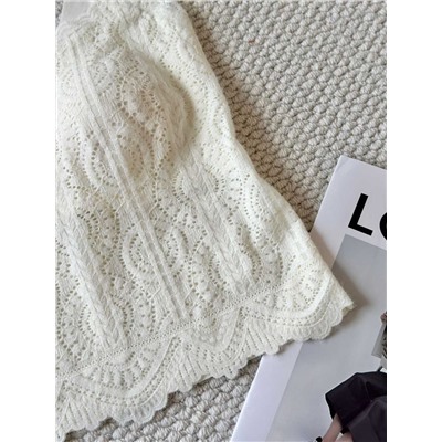 Бархатный французский кружевной топ / бюстгальтер   LA PERL*A