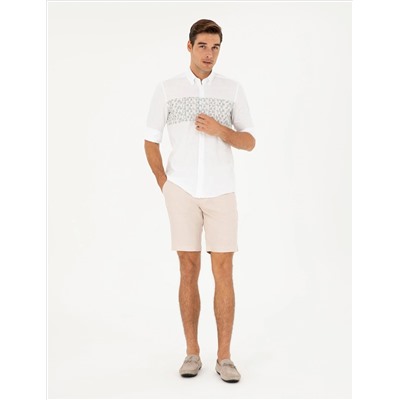 Yeşil Regular Fit Uzun Kollu Gömlek