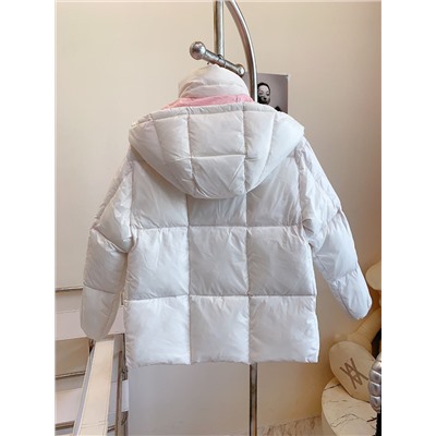 Женский пуховик с контрастным подкладом Moncle*r Paran*a