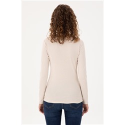 Kadın Taş Bisiklet Yaka Sweatshirt