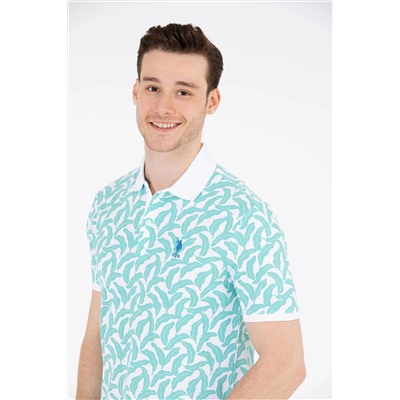 Erkek Mint Polo Yaka Tişört