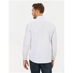 Beyaz Slim Fit Uzun Kollu Gömlek
