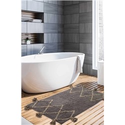 İrya Agnes %100 Pamuk Banyo Paspası 2'li Gri 40x60 60x90 1486111112206