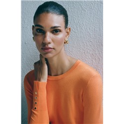 BASIC PLAIN KNIT SWEATER