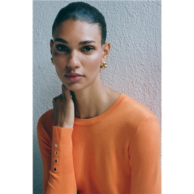 BASIC PLAIN KNIT SWEATER