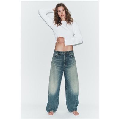 TRF MID-WAIST BAGGY BALLOON JEANS