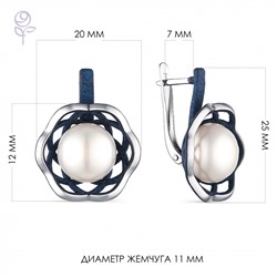 Серьги серебро 52851S1U