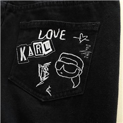 Kar*l Lagerfel*d женские джинсы с необработанными краями, текстура плотная, не тянутся.  Экспорт, цена на бирке 328 💵