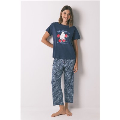 Pijama Capri 100% algodón Moomin azul