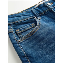 Slim-Jeans mit hoher Leibhöhe