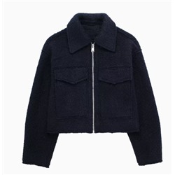 Женская короткая куртка букле