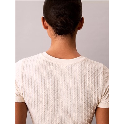 Rib Emblem Seamless Tee