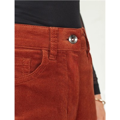 Брюки из эластичного микро-вельвета