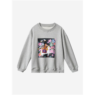 Женский свитшот / толстовка с ярким принтом  АЙСИК*Л