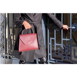 Bolso de piel Blu Burdeos